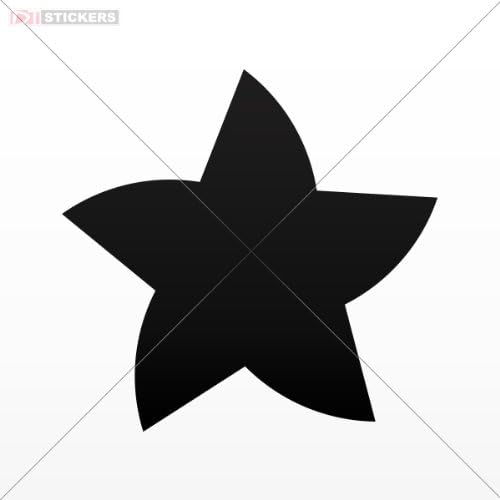 Decal Sticker Size: 5 X 4.8 Inches Black