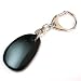 Gemstone ANTI-STRESS WORRY STONE Keychain ~ OBSIDIAN