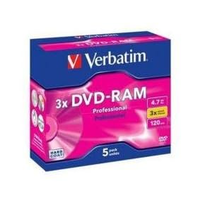 Verbatim - 5 x DVD-RAM - 4.7 GB 3x - storage media