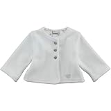 from 3Pommes 3pommes Velour Cardigan (White, Girls, 3 Months) (Model 3417020-3M/01)