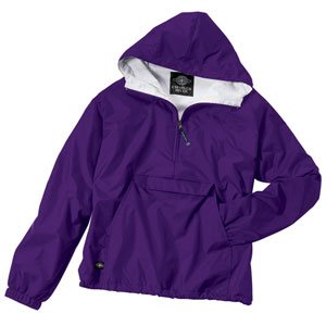 Mens Classic Solid Pullover Purple