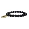 Genuine Onyx Bead Luck Karma Bracelet