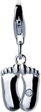 Pitter Patter Sterling Silver Diamond Charm By Hot Diamonds