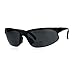 Mens Classic Half Rim Sport Warp Sunglasses with Bifocal Reading Lens (black, 2.25)