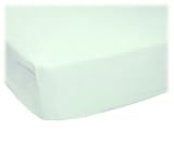 SheetWorld Fitted Pack N Play (Graco) Sheet - Pale Aqua Jersey Knit - Made In USA