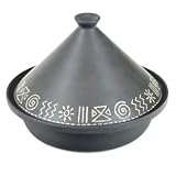 from www.servewell.co.uk Black Authentic Moroccan Style Tagine with Pattern - 30 cm Diameter