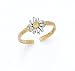 14K LAZER/RH DAISY TOE RING - GH24263