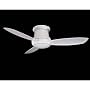 Minka-Aire F574-WH 52" Concept II WET Outdoor Flush Mount White Ceiling Fan w/ Light & Wall Ctrl