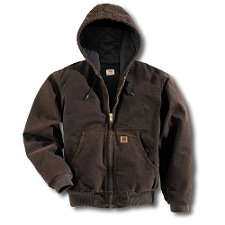Carhartt Mens Sandstone Active Jacket Quilted Flannel Lined Size 2XL