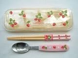 野苺とび柄コンビセット　白