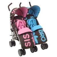 Cosatto You 2 Twin Pushchair Bro and Sis