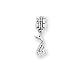 Saxophone Dangle Charm in Sterling Silver for 3mm Reflections, Expression, Kera, Pandora and SilveRado Bracelets & Necklaces