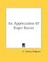 An Appreciation Of Roger Bacon