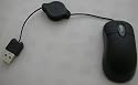 Black Retractable Mini Optical Netbook Mouse Compatible with Acer Aspire One Netbooks