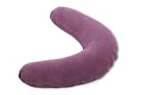Baby Boum Soft, Cotton Rich washable Maternity Cushion Cover in Purple Grape - 190cm long from the Grape Collection