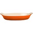 Le Creuset Flame Stoneware Petite Au Gratin Dish 6 Ounce