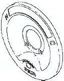 Delta RP5883 Chrome Escutcheon for 600/1600 Series Single Handle Tub/Showers RP5883