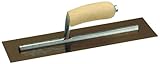 MARSHALLTOWN The Premier Line MXS205GS 20-Inch by 5-Inch Golden Stainless Steel Finishing Trowel wit