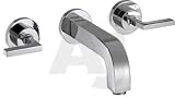 Hansgrohe Axor Citterio Series 39147821 Double Lever Wall Mount Lavatory Faucet with 9