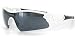 X-Rays 10003 Sports Sunglasses with Wrap Around Styling and Flash Mirror Blade Lenses For Stylish, Active Men and Women (White w/ Smoke Lens)