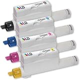 Xerox Phaser 6360 Set of 4 Compatible Laser Toner Cartridges: 1 each of Black 016R01221, Cyan 016R01218, Magenta 016R01219, Yellow 016R01220 by LD Products