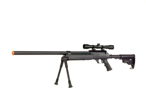 Well MB06 SR-2 Tactical Airsoft Sniper Rifle w/ 3-9x32 Scope  &  Bipod AWP 500 fps Bolt Action Airsoft Sniper Rifle