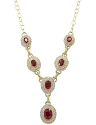 Effy Jewlery Ruby and Diamond Pendant, 7.14 TCW