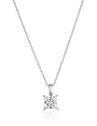 Myia Passiello "Timeless" Swarovski Zirconia Princess Pendant Necklace