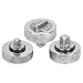 3 Pc Set Thumb Wheel Ratchet Wrench 1/2 1/4 3/8 Drive