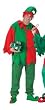 Unisex Playful 5-Piece Christmas Elf Costume Set - Adult Size
