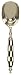 Decorative Ice Scoop With Inlaid Black and White Bone Handle