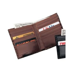 Buy Budd Leather European Crocodile Bidente Credit Card Hipster by Budd Leather
