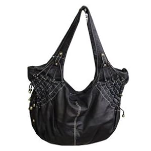 Oversized Black Dutch Handbag