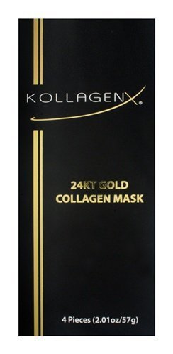 Kollagenx 24kt Gold Collagen Mask 4-piece Unit, 2.01 Fl Oz