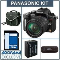 Panasonic Lumix DMC-GH2 Digital Camera, Black with 14-140mm Hybrid Lens - Bundle - with 16GB SD Memory Card. Spare DMW-BLC12 Lithium Ion Battery, Slinger Camera Bag -USB 2.0 SD Card Reader -