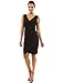 PattyBoutik Women's V Neck Faux Wrap Ruched Day Night Dress