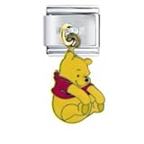 Clearly Charming Winnie the Pooh Dangle Disney Italian Charm
