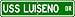 USS LUISENO ATF 156 Street Sign - Navy