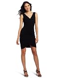 Calvin Klein Women's Ruched V-Neck Dress