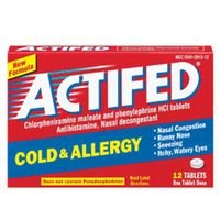 Actifed Cold & Allergy Relief Tablets - 12 ea