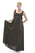 Silk Trimmed Empirewaist Evening Gown.