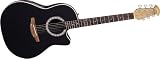 1861 BALLADEER Acoustic Electric Guitar Black Black - B0002GN28O