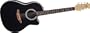 1861 BALLADEER Acoustic Electric Guitar Black Black