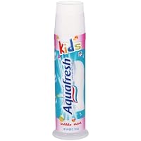 Aquafresh Three Stripe Kids Pump Toothpaste, 4.6-Ounce (Pack of 6)
