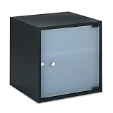 Cube, with Door, 15x15x15, Black