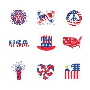 Temporary Wallpaper on Patriotic Temporary Tattoos Birthday Party Favors Toys New Wallpaper