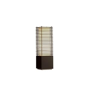 Nova Lighting 10704 Kimura Accent Table Lamp, Dark Brown and Brushed Nickel with Tan Linen... by Nova Lighting