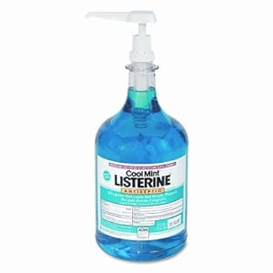Cool Mint Listerine Mouthwash, One-Gallon Pump Bottle (WLA42750)