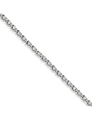 Genuine .925 Sterling Silver Diamond Fancy Bracelet 6.7 Grams . 100% Satisfaction Guaranteed.