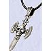 Arcane Gothic Skull Blade Medieval Necklace
